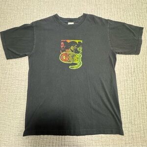 Vintage Y2K Cream Band Graphic Tee Rock‎ Supergroup Medium T-shirt Eric Clapton